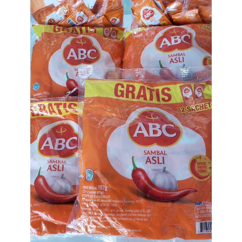 

ABC SAMBEL ASLI (SCH) 21 x8 gr