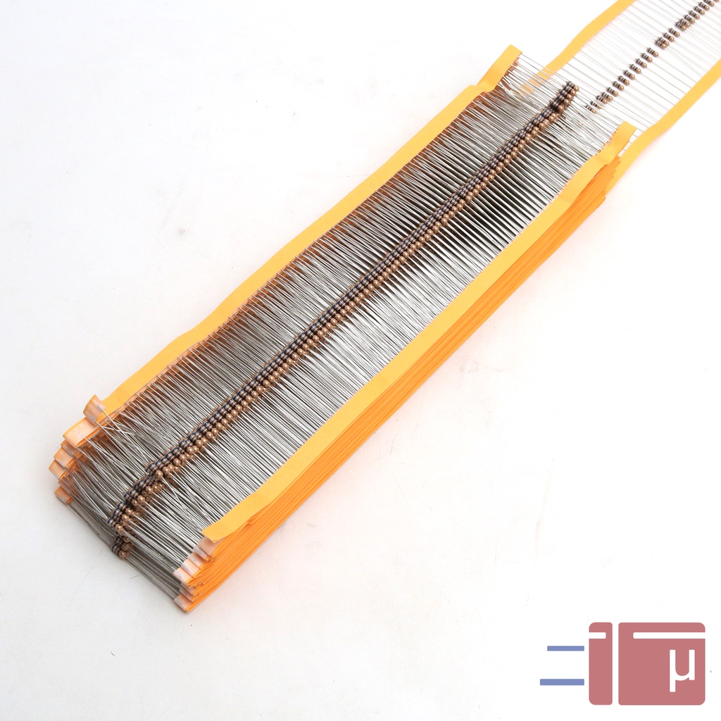 X10 Resistor 680R 680Ohm 1/4W Karbon 5% Taiwan Kaki Tembaga