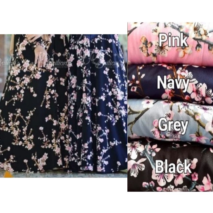 [Ada Saku] Maxi Skirt Motif / Rok Panjang HYGET Wanita Dewasa