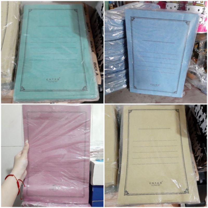 

map kertas ENTER biru/hijau/kuning/pink (1bungkus 50pcs)