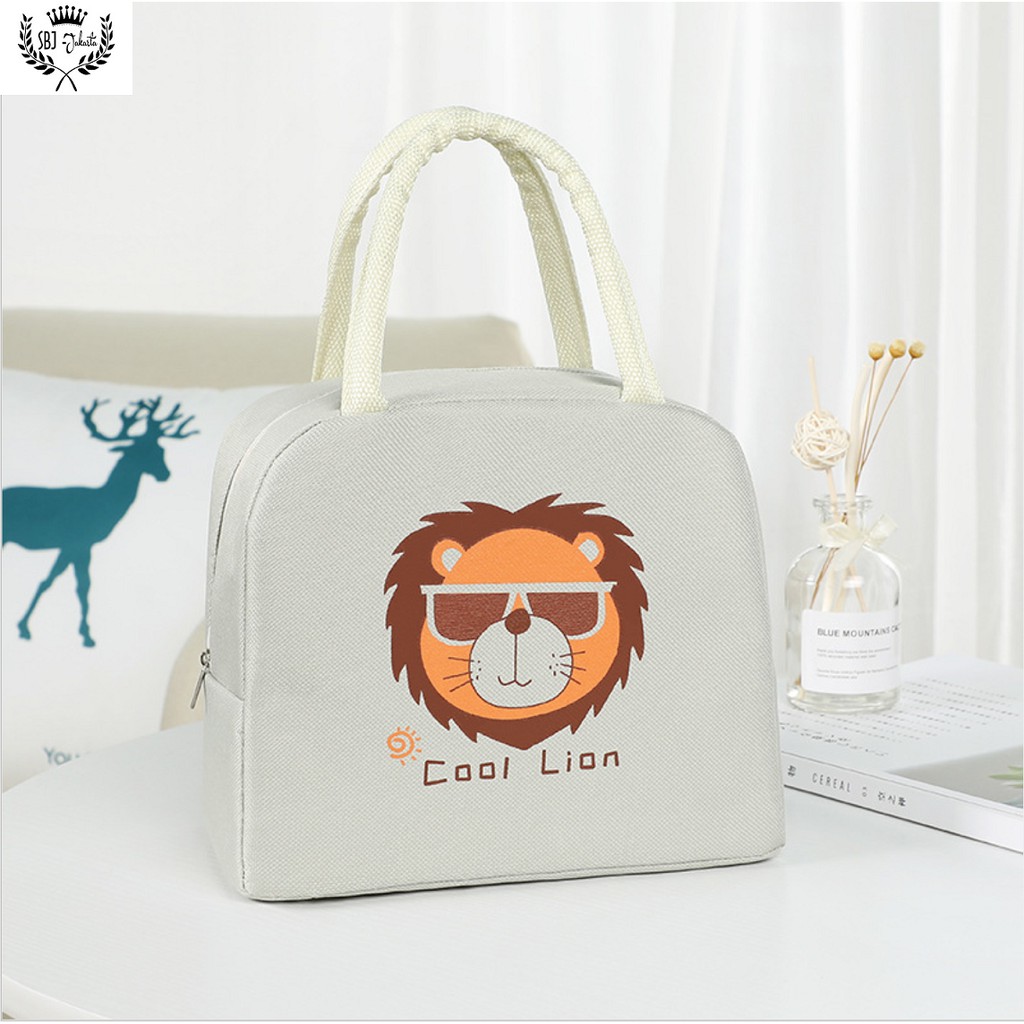 TAS BEKAL INSULATED LUNCH BAG RANTANG TAHAN PANAS DINGIN FUNNY ANIMAL