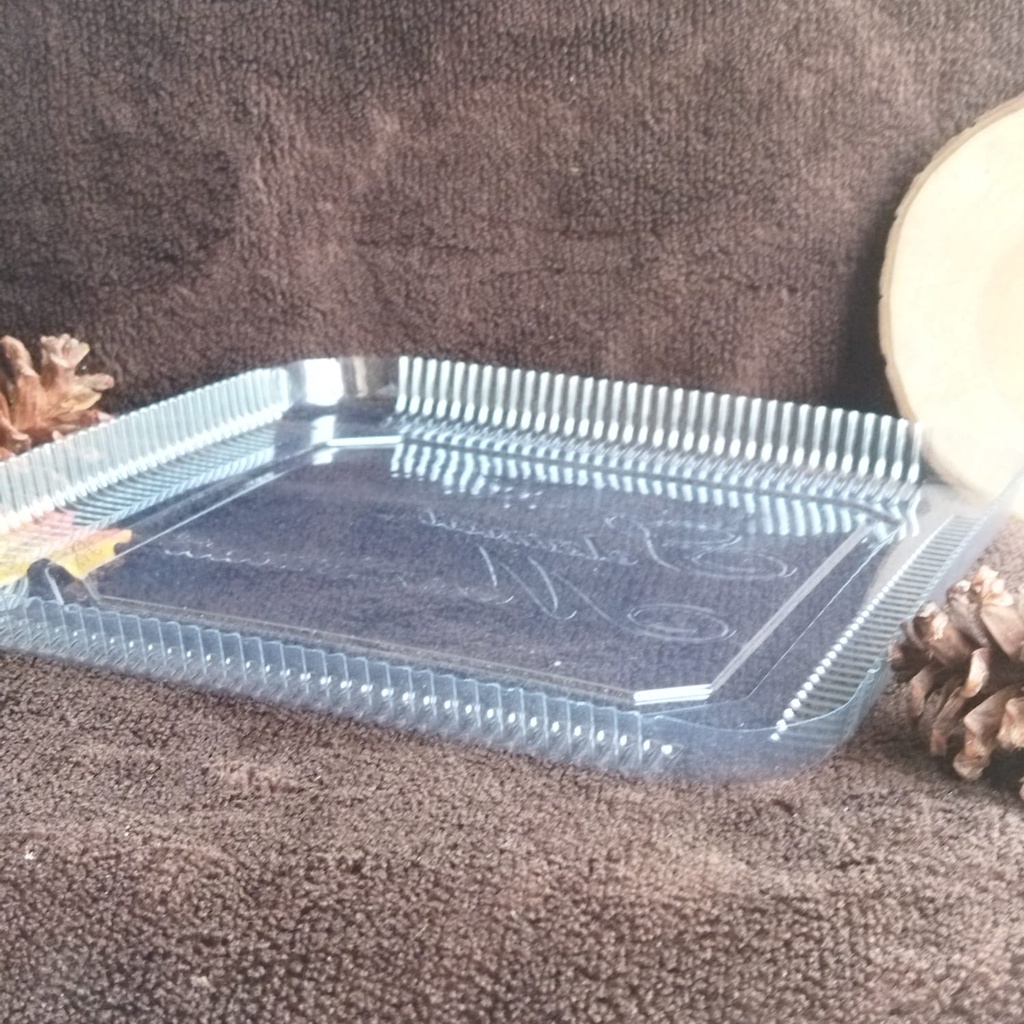 Alas Mika Puding Kotak/ Tatakan Mika Puding Ukuran 25 cm