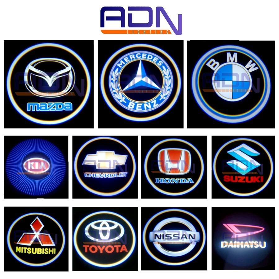 Lampu Logo Led Pintu Mobil Tanpa Kabel by ADN.in