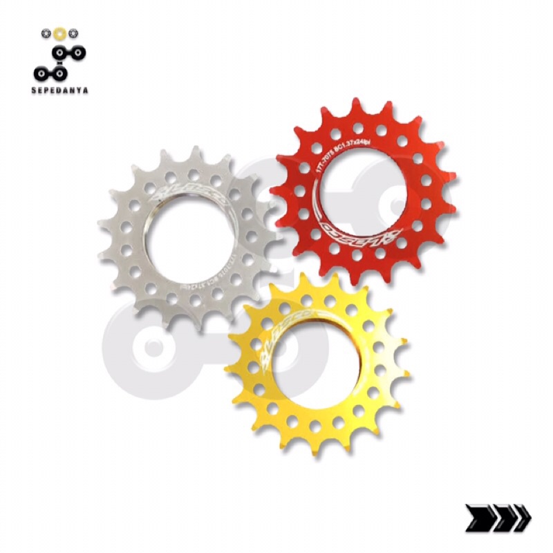 Lasco Cog AL-7075 Alloy 17t 19t 17 19 t Sepeda Fixie Fixed Gear Bike Bicycle