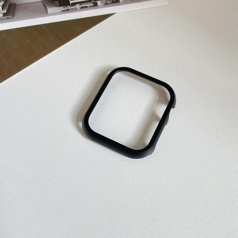 Casing Pelindung Apple Watch 7 SE Series 6 5 4 3 Bahan Logam Ukuran 45mm 41mm 40mm 44mm 38mm 42mm