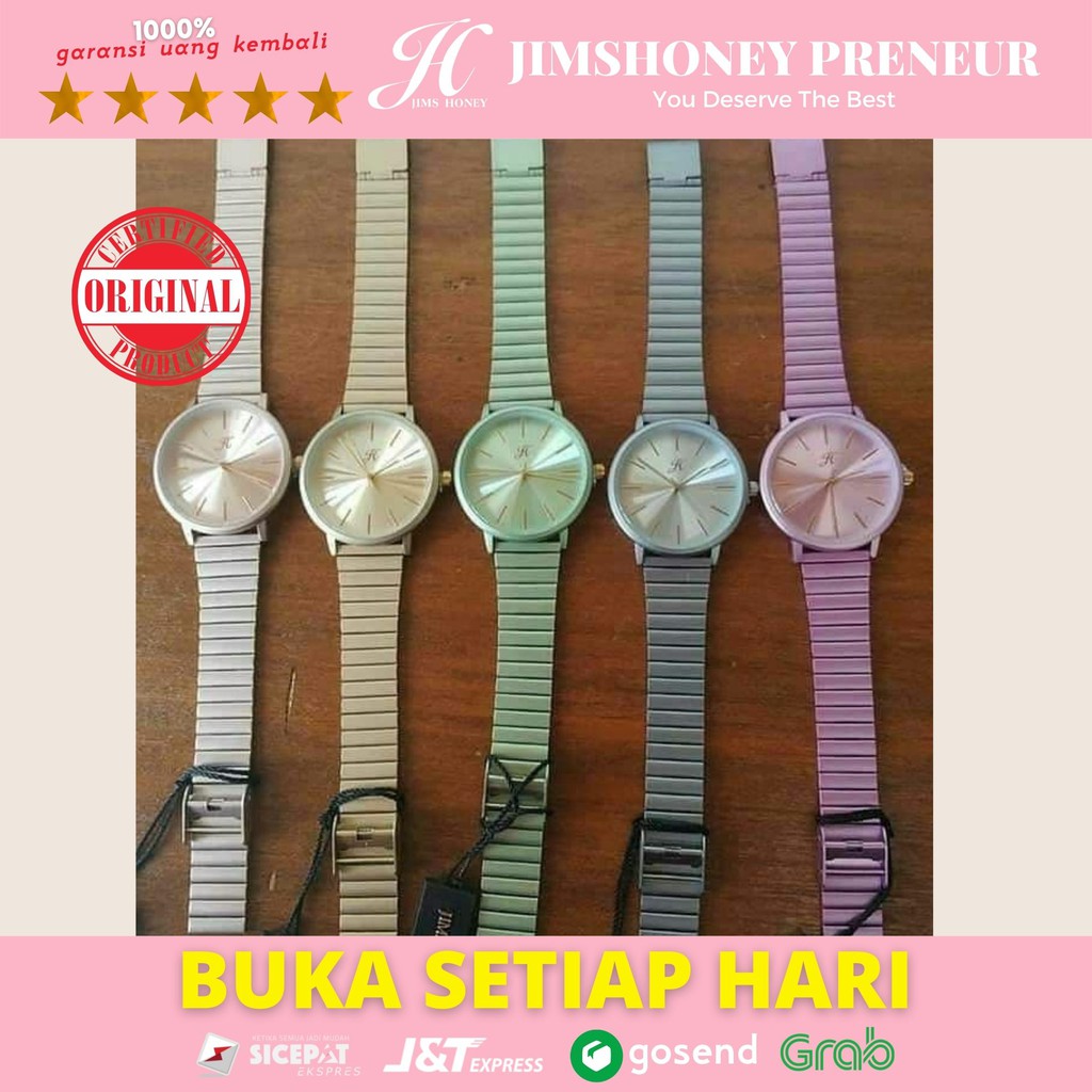 JIMSHONEY 8151 WATCH JAM TANGAN WANITA WOMAN WATCH JAM TANGAN RANTAI MODERN WANITA PASTEL JIMS HONEY