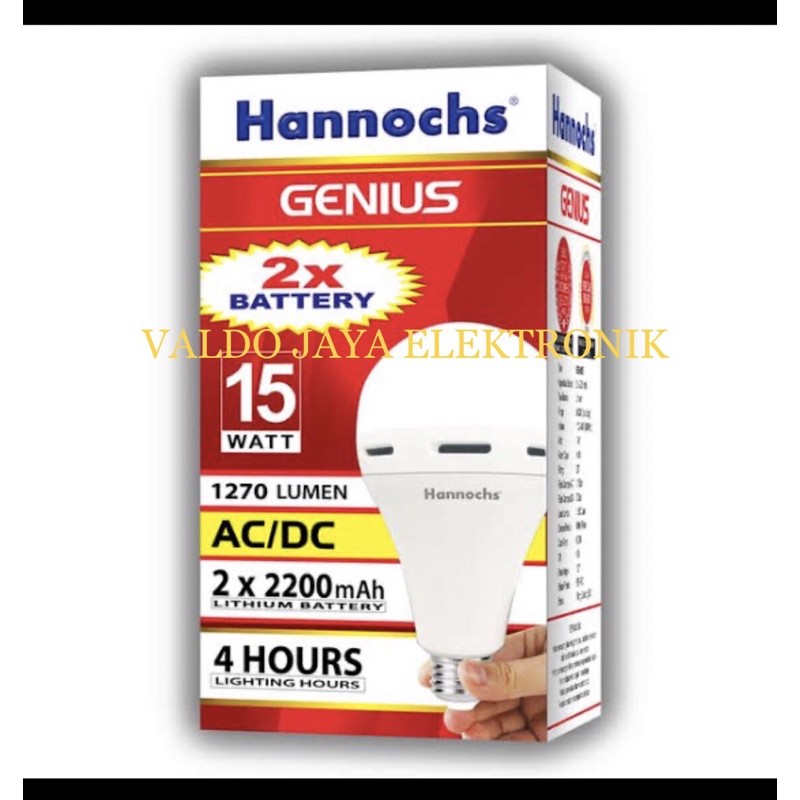 HANNOCHS LED AC DC 15W Lampu Emergency Hannochs Led Hannochs Lampu Darurat Hannochs