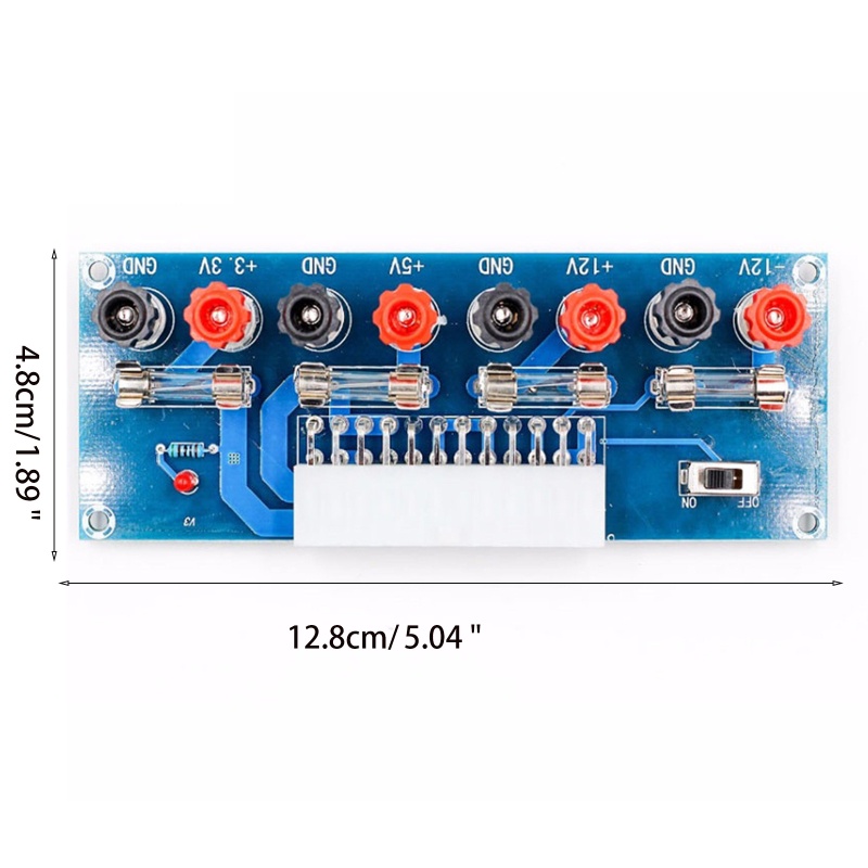 Btsg Benchtop Power Board 24pin XH-M229 ATX Komputer Power Supply Breakout Adapter