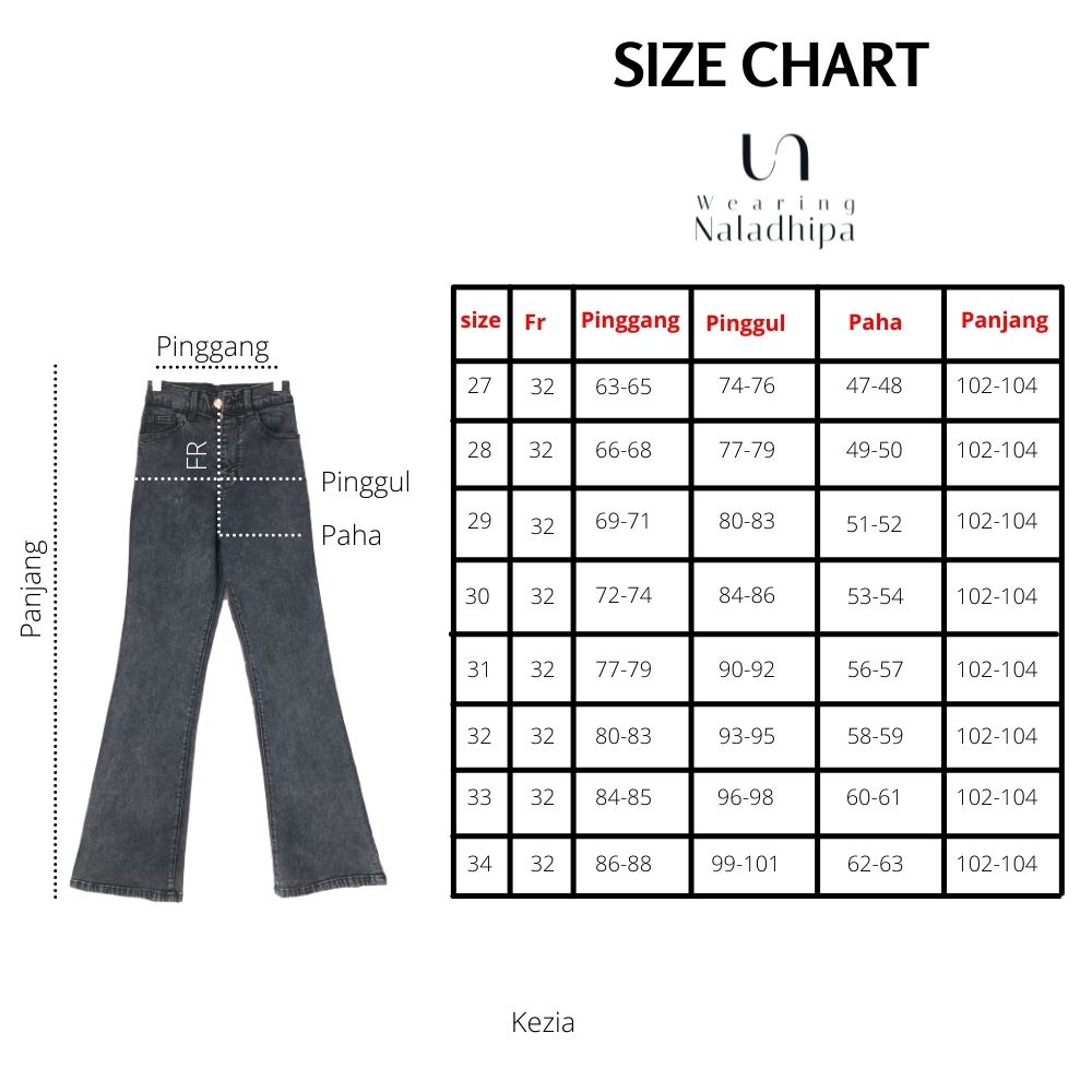 Kezia Cutbray Pants Snowblack - Highwaist Jeans Cutbray