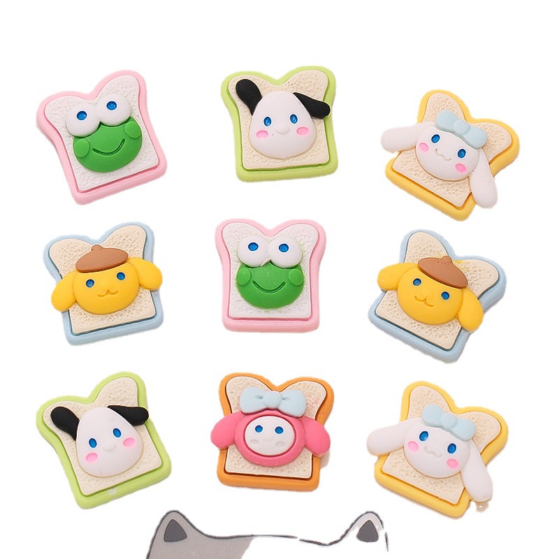 Sanrio &amp; toast Stiker croc clog jibbitz Aksesoris Dekorasi Sepatu diy charm pin