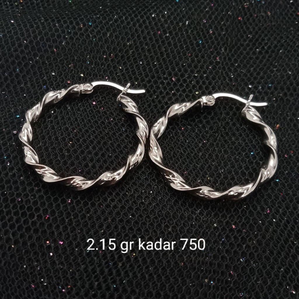 Anting Jipsi Emas 17K - 2.15 gr Kadar 750 - 1147