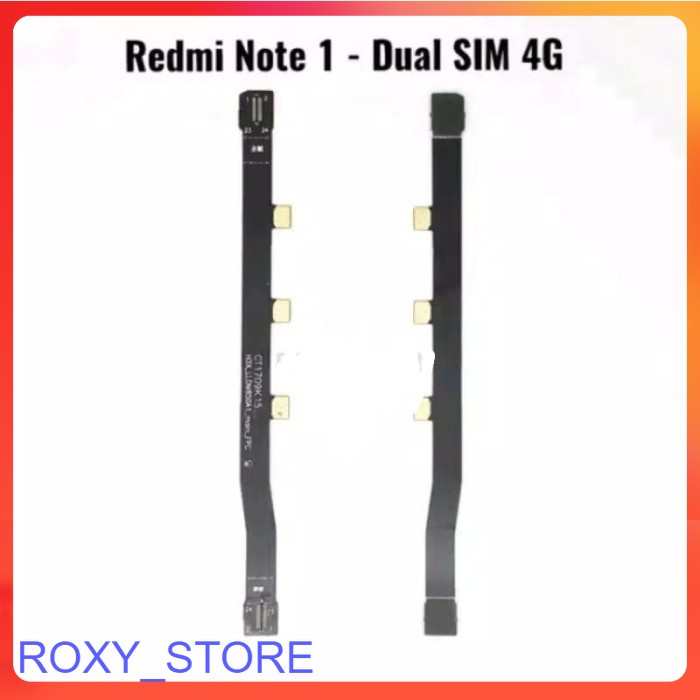 Flexible Flexibel Board Tengah Xiomi Redmi Note 1 / 4G Dual Simcard ORi