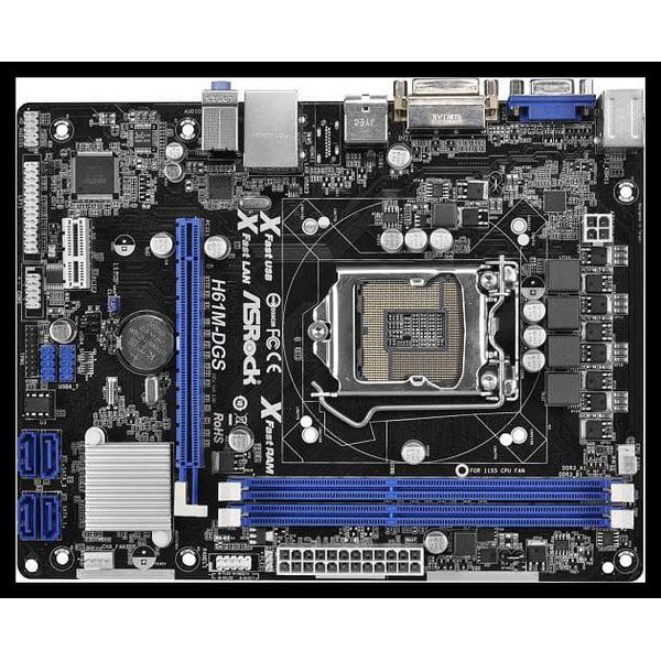 PROMO MAINBOARD LGA 1155 H61 TANPA BACKPABEL