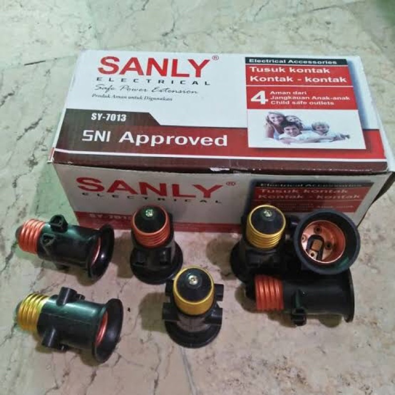 PITING KOMBINASI SANLY / FITTING DUDUKAN LAMPU SANLY