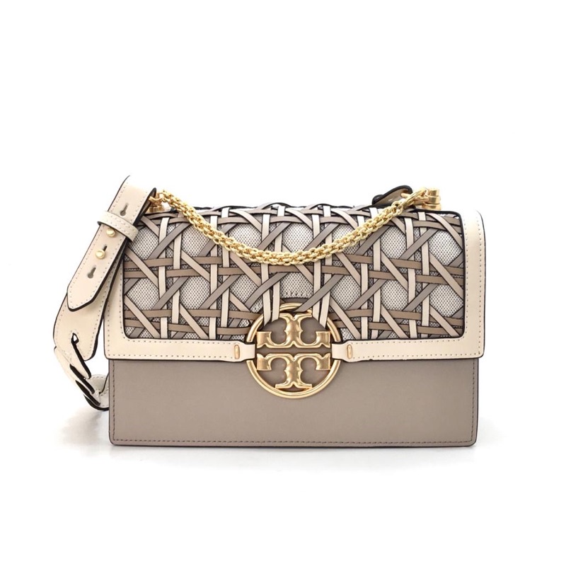 Tb Miller Basket-Weave Shoulder Bag