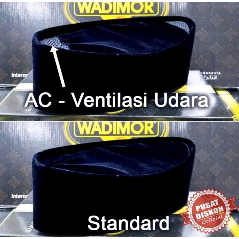 peci songkok kopyah topi bludru hitam polos merk wadimor Termurah