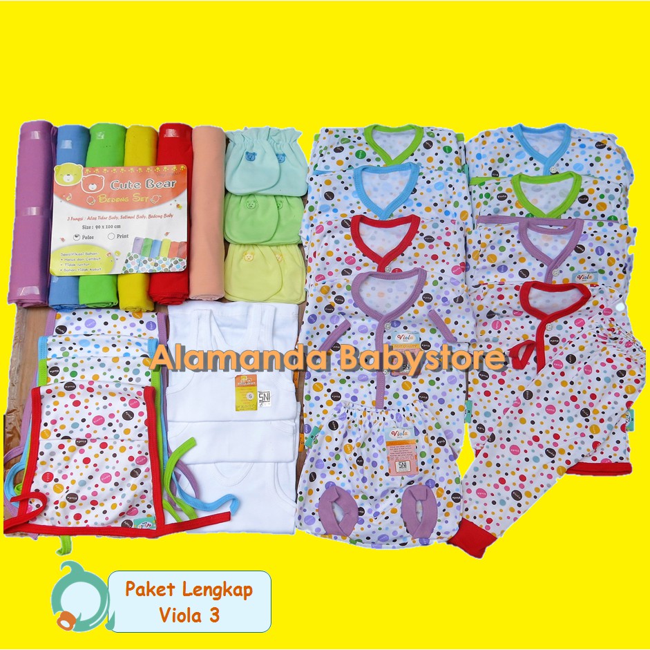 PAKET LENGKAP BAJU  BAYI  BARU  LAHIR  NEWBORN DAN 
