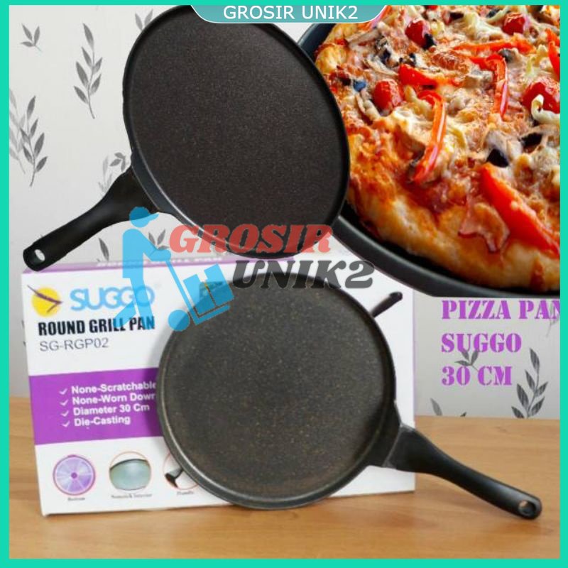 Round Grill Pan Suggo Cetakan Pizza 30cm GROSIR