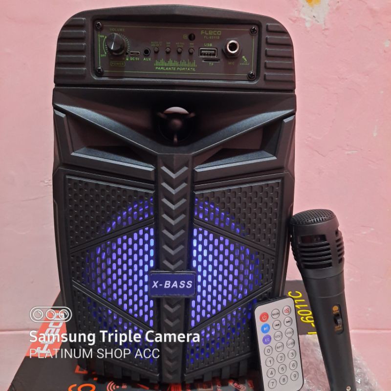 SPEAKER BLUETOOTH FREE MIC KARAOKE  FLECO FL-6011/F-6615/F-804Z SUPER BASS/SALON AKTIF MULTIMEDIA