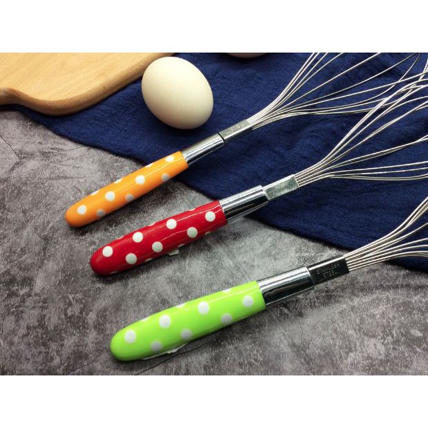 Pengocok Telur Polkadot stainless Steel Whisk Model Polkadot/pengocok telur