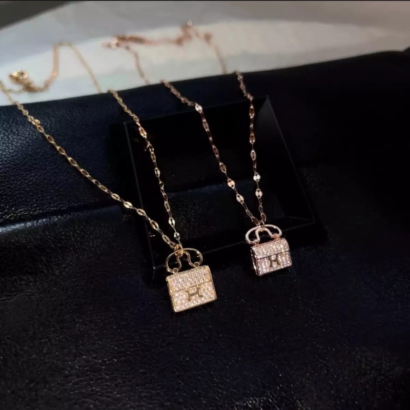 klung wanita titanium liontin tas elegan fashion korea titanium asli