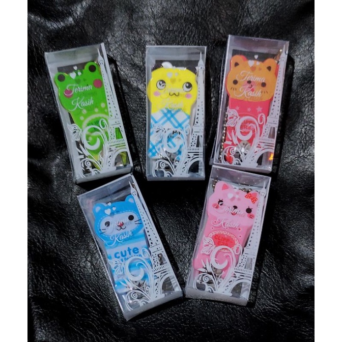 Souvenir Gunting kuku mika motif (isi 50pcs)