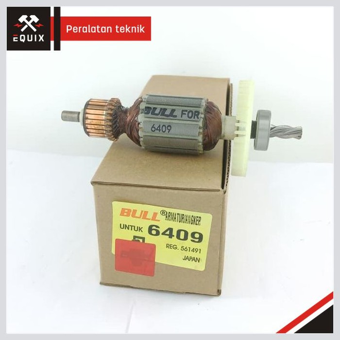 ANGKER BULL ARMATURE 6409 FOR MESIN BOR TANGAN DRILL MAKITA 6409