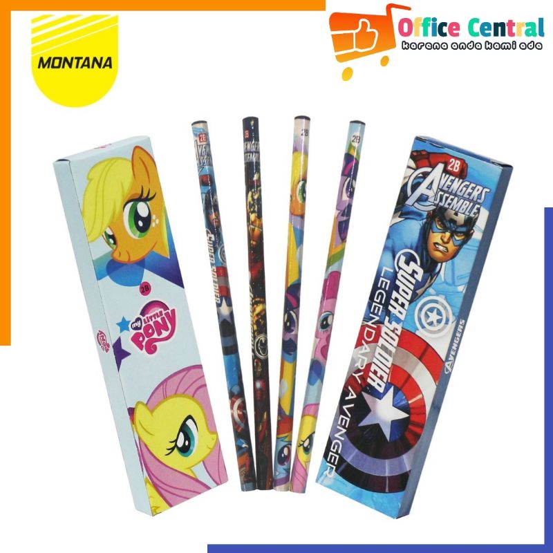 

PENSIL 2B KARAKTER KARTUN MONTANA