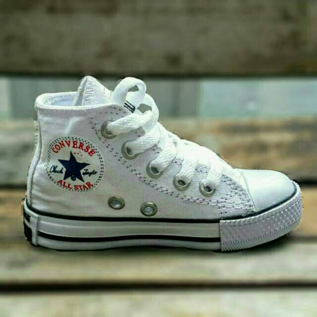 Sepatu converse anak  high  putih