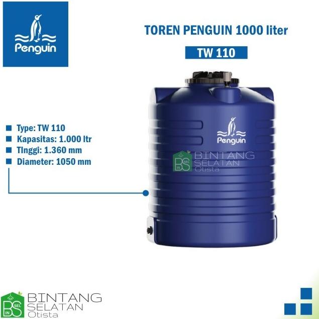 Toren Penguin Tw 110 Tangki / Toren / Tandon Air Blow 1000 Liter