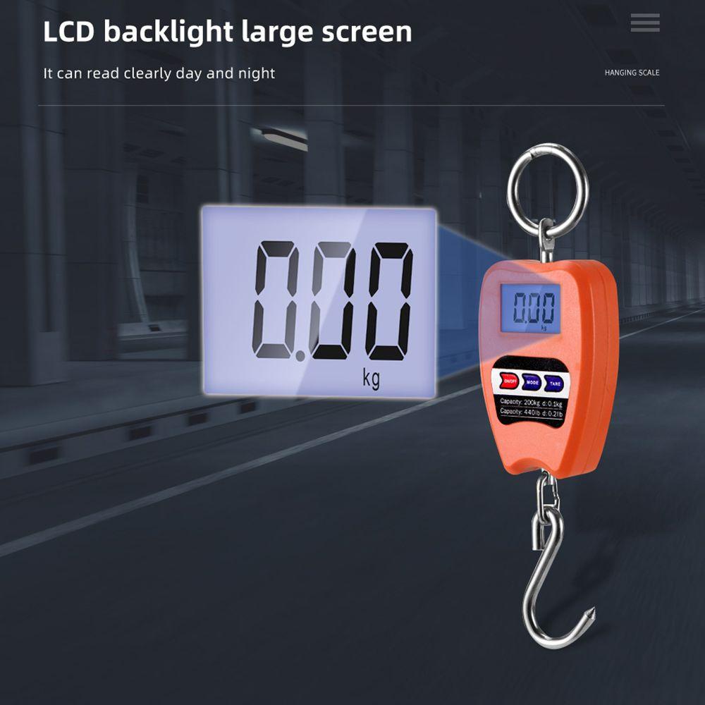 POPULAR Populer Crane Scale Professional Weight Balance Timbangan Digital LCD Heavy Duty