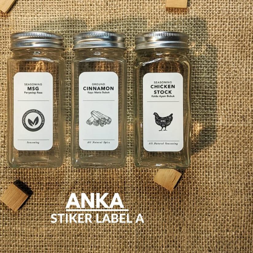 

♠ ANKA - 24 Pcs Stiker Label Bumbu Dapur ☆