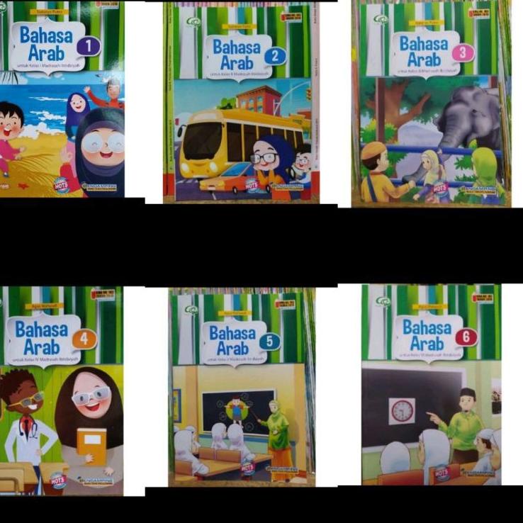 Buku Bahasa Arab MI Kelas 1 2 3 4 5 6 KMA Penerbit Aqila Tiga Serangkai HOTS 