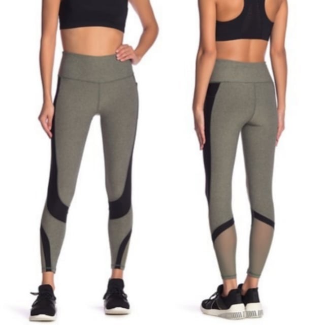 X by Gottex Tummy Control Leggings - Military Green Heather