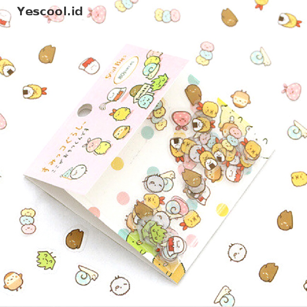 Stiker Desain Hewan Sumikko Gurashi 80s Gaya Jepang Untuk Tas Scrapbooking