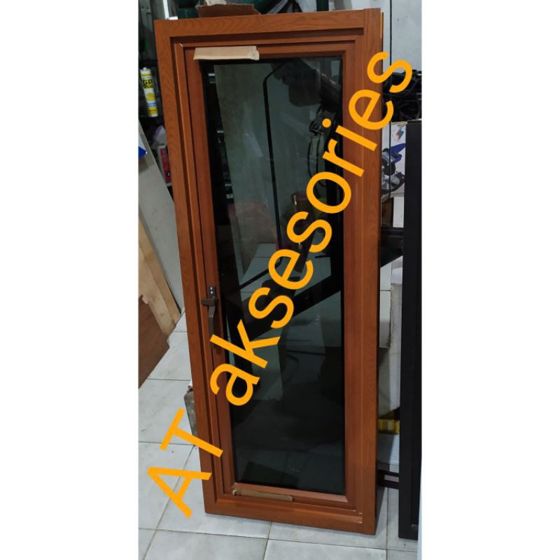 jendela serat kayu 60x100 aluminium