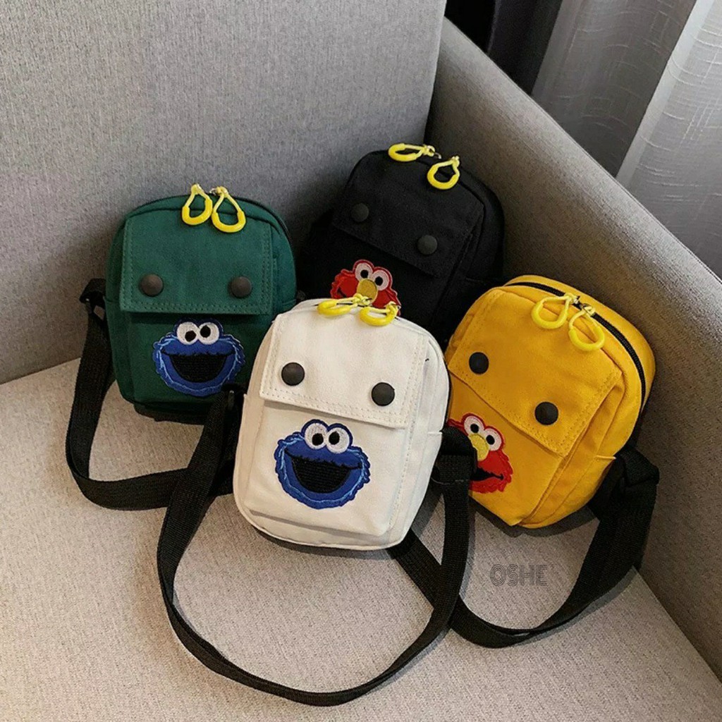 NIQABIS SLINGBAG MINI ELMO COOKIES MONSTER TAS SELEMPANG WANITA TAS SELEMPANG ANAK TAS CEWEK MURAH