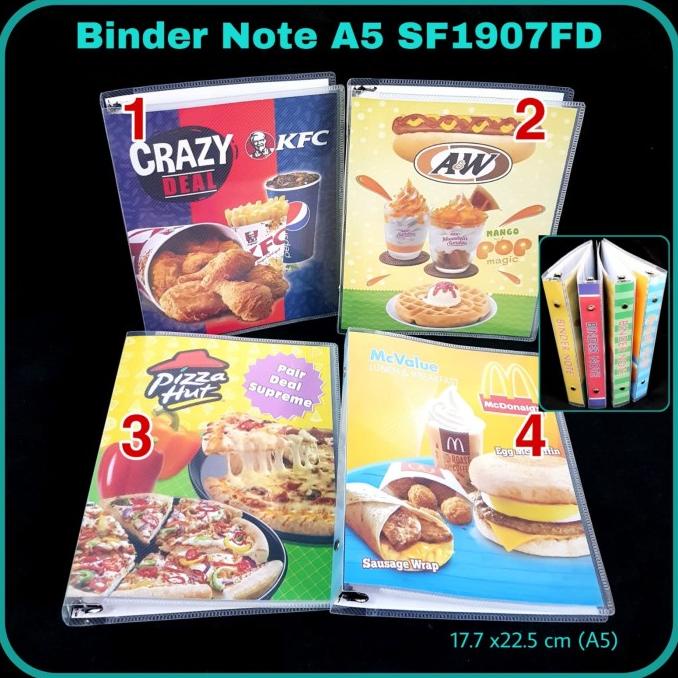 

SOS Binder Note Fancy A5 / Bindernote / Buku Ring / Buku Note