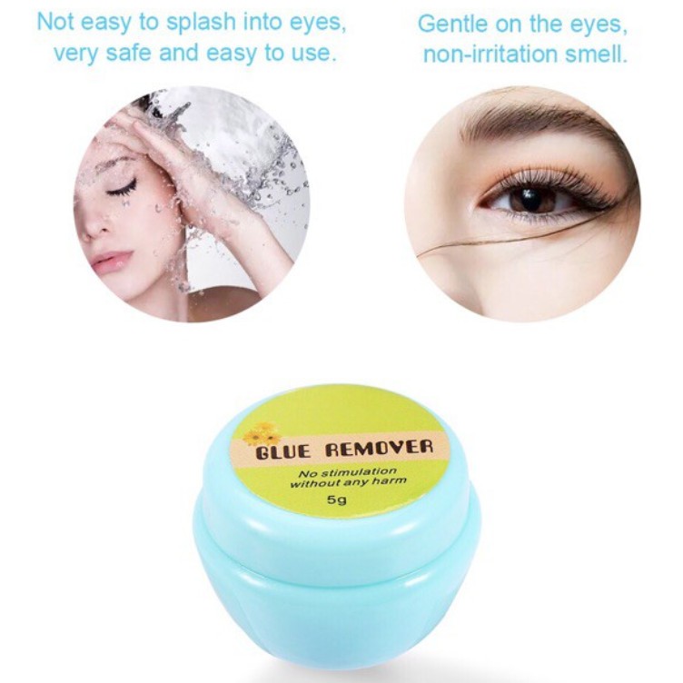 Hannice remover cream 5g - pelepas bulu mata remove eyelash extention krim eyelash remover