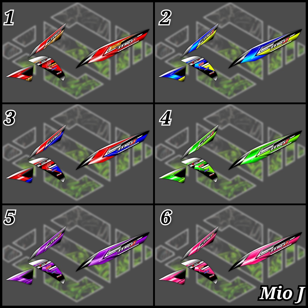 STIKER MOTOR VARIASI DECAL MIO J / STRIPING VARIASI MIO J / STIKER MOTOR VARIASI MIO J