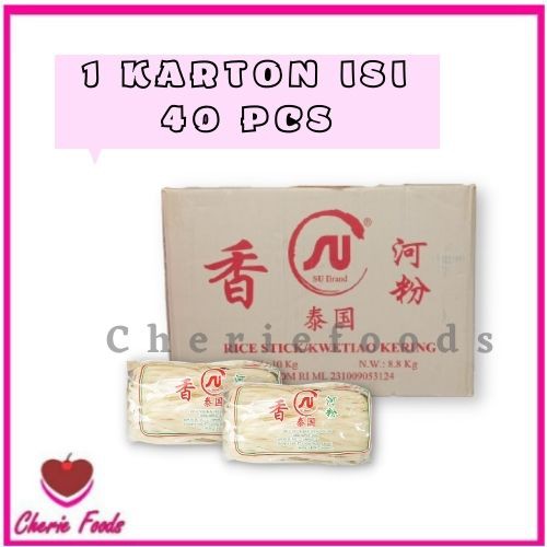 

Kwetiau Kering Brand SU 220gram - 1KARTON