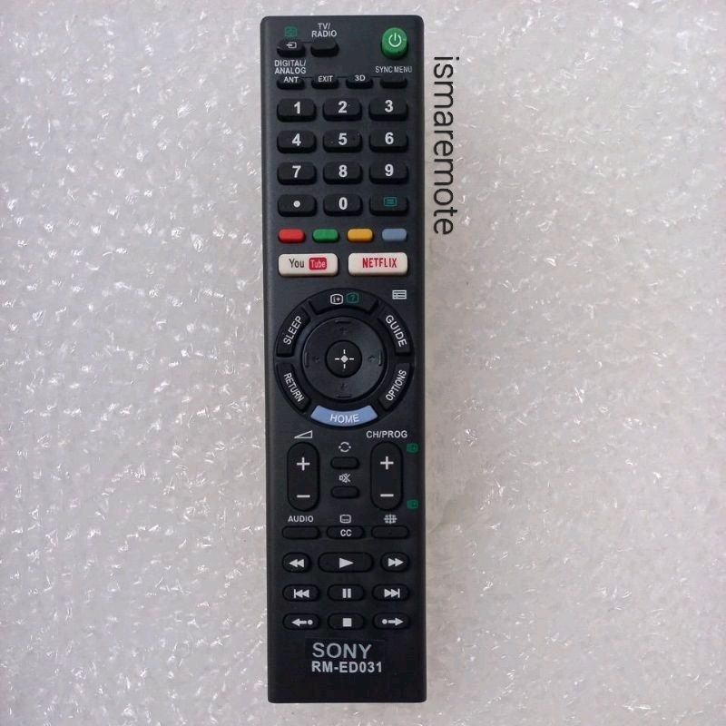 REMOTE REMOT TV SONY SMART TV 3D LED LCD YOUTUBE NETFLIX RMT TX 300P,RMT TX202P,RM TX300U,RMT TX100U