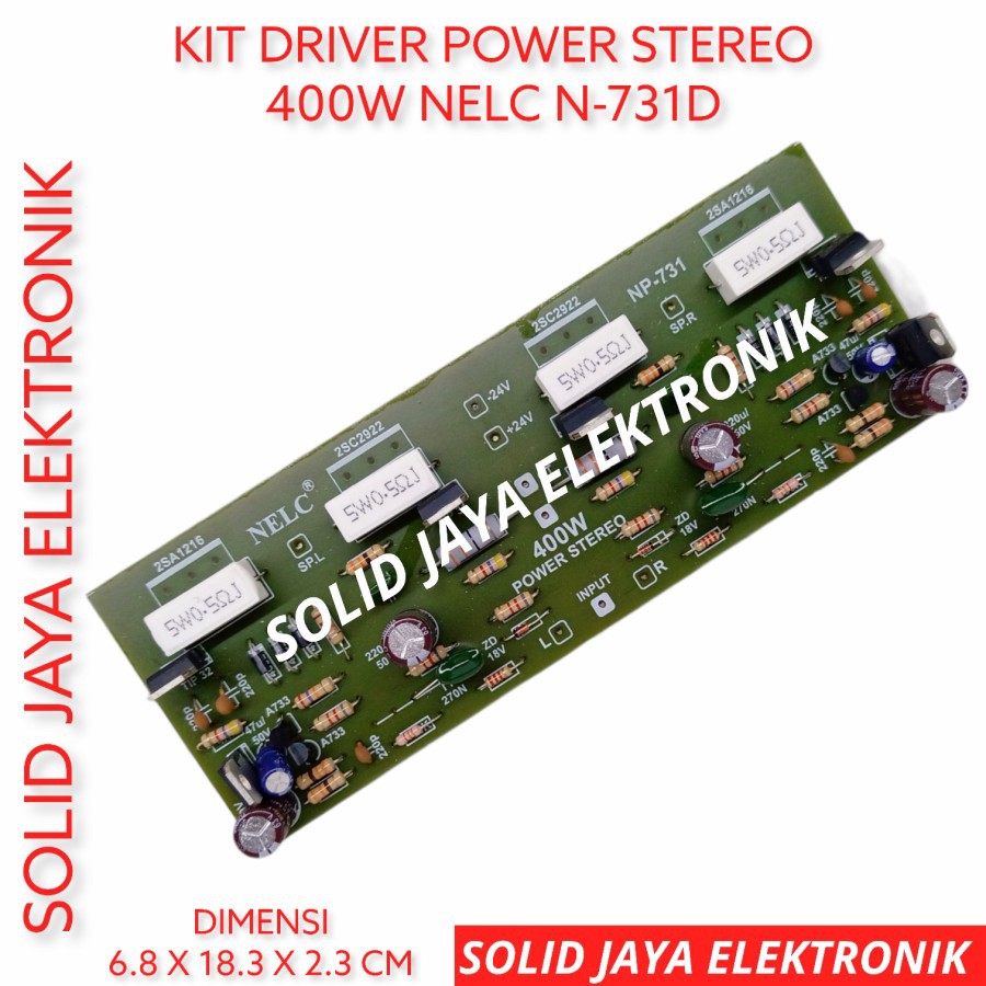 KIT DRIVER POWER STEREO 400W AMPLIFIER AMPLI AUDIO 400 W WATT AUDIO NELC N-731D N731 N 731D