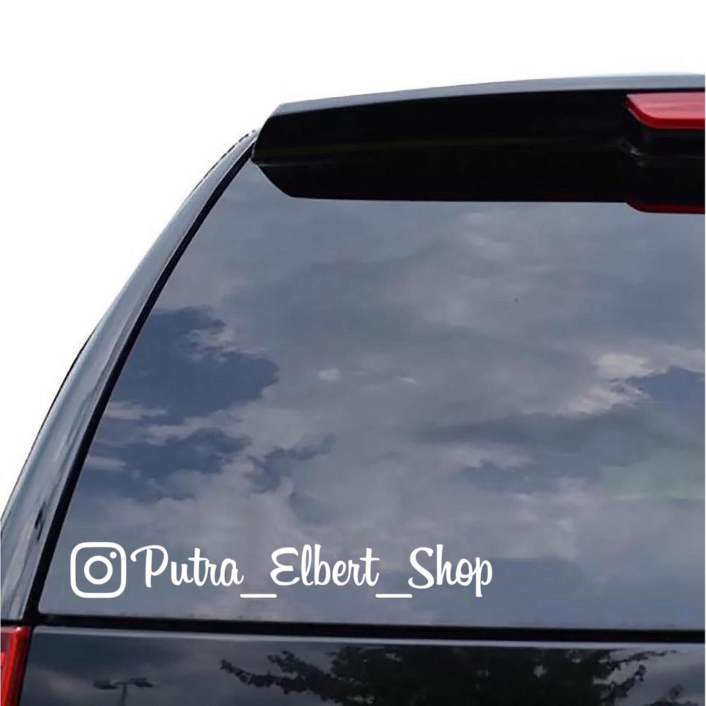 

Sticker Cutting Vinyl Reflektif Custom Promosi Instagram 4 buah