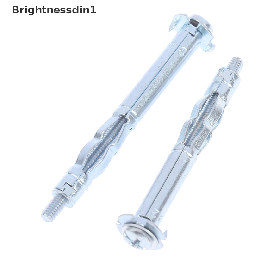 (Brightnessdin1) 10pcs / Set Plug Plasterboard / Drywall M4 Bahan Metal Untuk Dinding