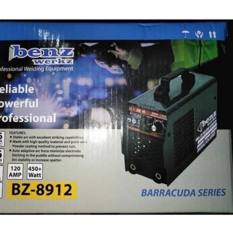 Mesin Las Trafo Inverter Benz Baraccuda MMA 120A 450 Watt