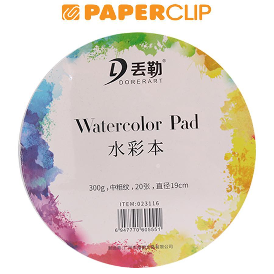 

WATERCOLOR PAPER PAD DORERART ROUND 300G 20S 023116