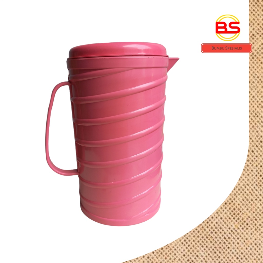 Teko Plastik Air Minum 1.5 Liter / Jug / Pitcher Plastik / Teko Ulir Plastik / Teko Serbaguna Ulir / Teko Eskan / Teko Plastik Warna