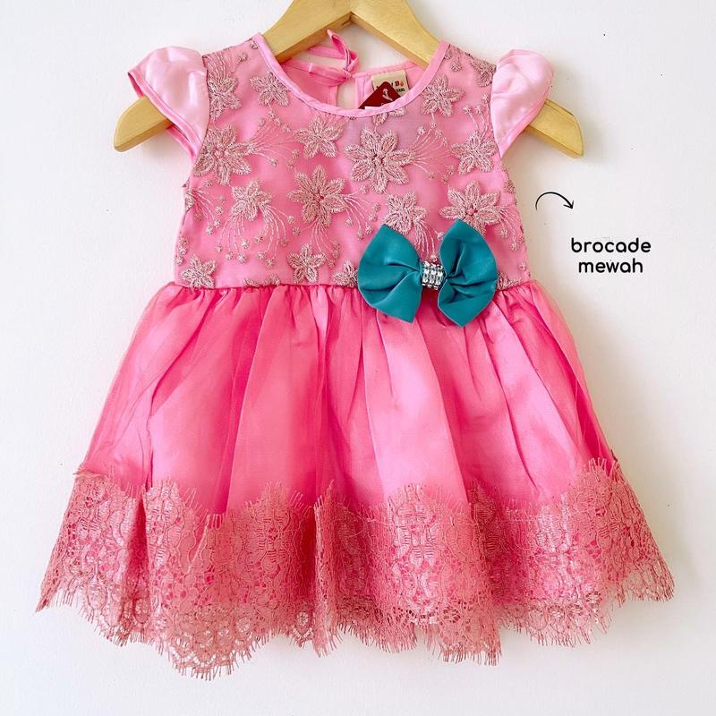 Dress Pesta Kondangan Ulang Tahun Mewah Lucu Bayi Anak Perempuan Cewek Terlaris Kode X Babeebabyshop