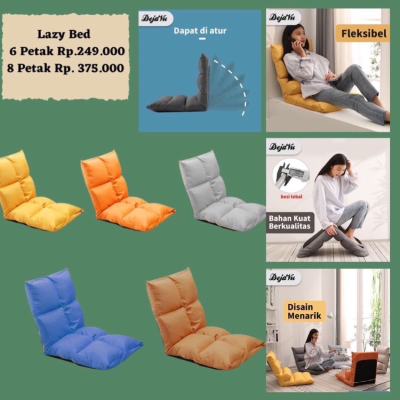 Kursi Lipat / Lazy Bed / Kursi Kerja / Sofa Lipat / Kursi Belajar / Sofa tidur